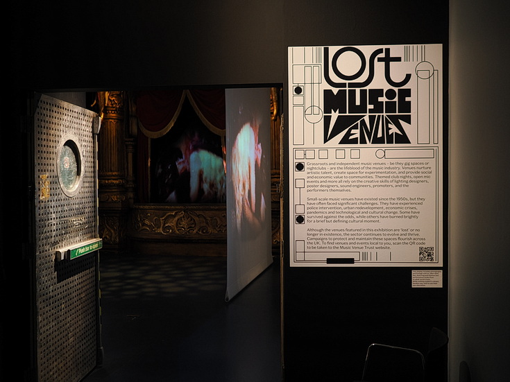 Lost Music Venues exhibition at the V&A South Kensington, London