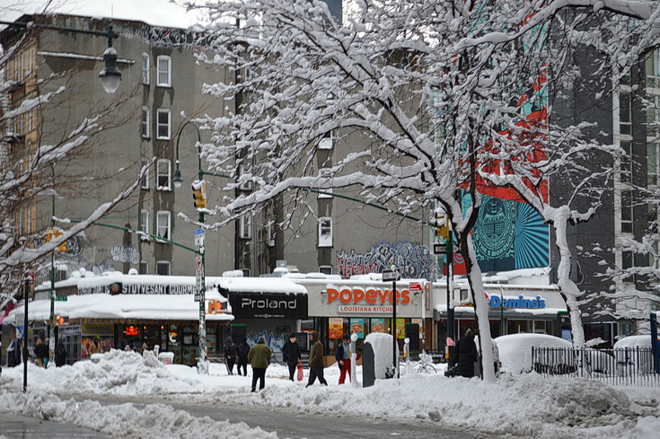 Manhattan snowstorn - view the snowy sreets of New York in our photogallery