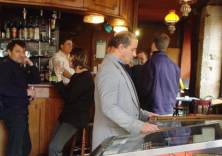 Paris 2001: street photography, shopfronts, protests and signs, May 2001