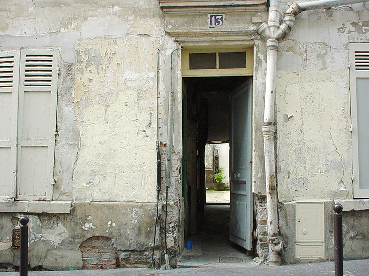 Paris 2001: street photography, shopfronts, protests and signs, May 2001