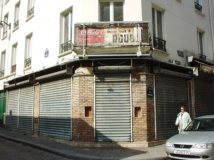 Paris 2001: street photography, shopfronts, protests and signs, May 2001