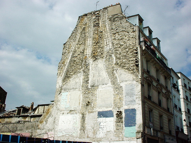 Paris 2001: street photography, shopfronts, protests and signs, May 2001