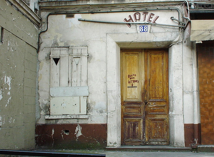 Paris 2001: street photography, shopfronts, protests and signs, May 2001