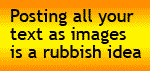 Text as images