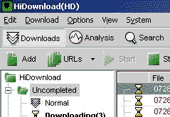 HiDownload program