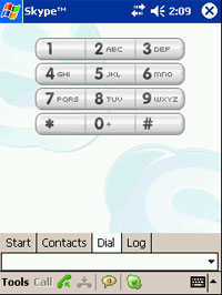 Skype for Pocket PC Review. VoIP application tested on iMate Jam smartphone/pda, v1.1.0.6
