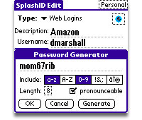 SplashID Password Manager For Smartphones/PDAs (90%)