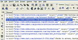 Fixing broken links - open your HTML editor