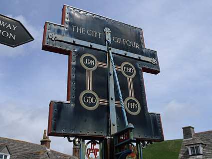 Corfe Castle village photos, streets views, castle and railway station, Isle of Purbeck walk, Dorset, May 2009 - photos, feature and comment