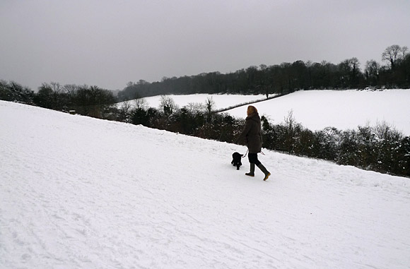 Walking the London Loop. Section 5 - Hamsey Green to Coulsdon South, London and Surrey, England UK, January, 2010