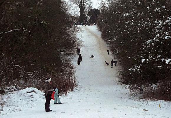 Walking the London Loop. Section 5 - Hamsey Green to Coulsdon South, London and Surrey, England UK, January, 2010