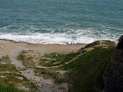 South West Coast path walk, past Anvil Point, Blackers Hole and Dancing Ledge  Dorset, May 2009 - photos, feature and comment - photos, feature and comment