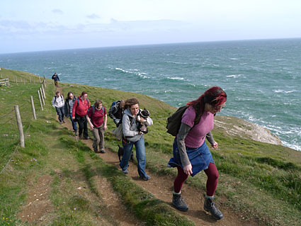 South West Coast path walk, past Anvil Point, Blackers Hole and Dancing Ledge  Dorset, May 2009 - photos, feature and comment - photos, feature and comment