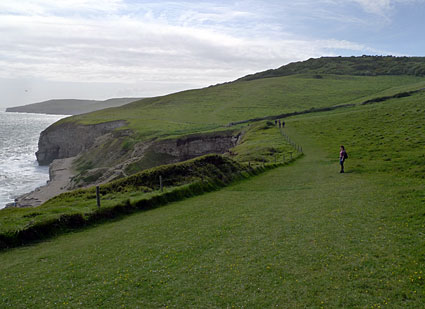 South West Coast path walk, past Anvil Point, Blackers Hole and Dancing Ledge  Dorset, May 2009 - photos, feature and comment - photos, feature and comment