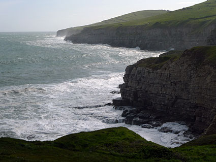 South West Coast path walk, past Anvil Point, Blackers Hole and Dancing Ledge  Dorset, May 2009 - photos, feature and comment - photos, feature and comment